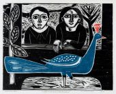 Joo, Maria e o pavo azul, 1960, Gilvan Samico (Joo Liberato)